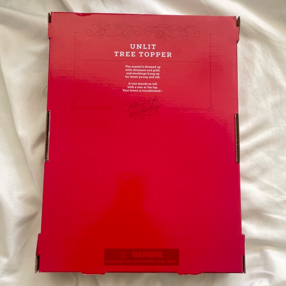 Wondershop Target Snowflake Unlit Christmas Tree Topper New in Box - Picture 2 of 4